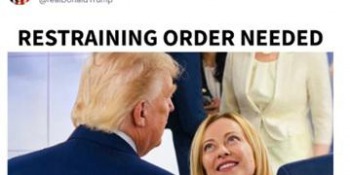 il meme di Trump con Meloni