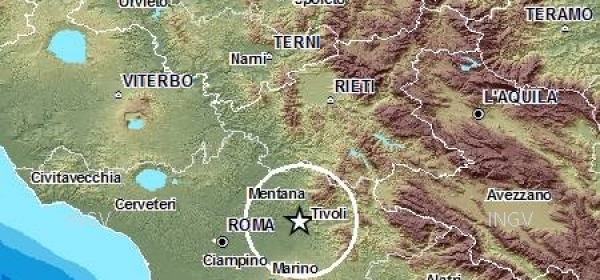 Scossa sismica Aniene - Roma