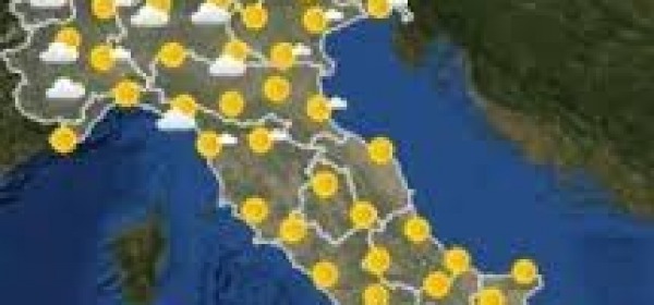 Piogge al nord, sole resto Italia