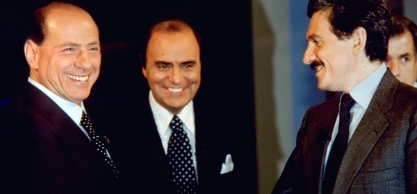 Silvio Berlusconi, Bruno Vespa e Massimo D'Alema