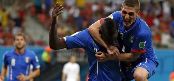 Marco Verratti e Mario Balotelli (Ansa)