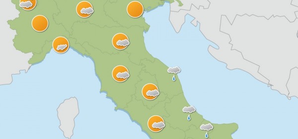 Piogge al centro-sud