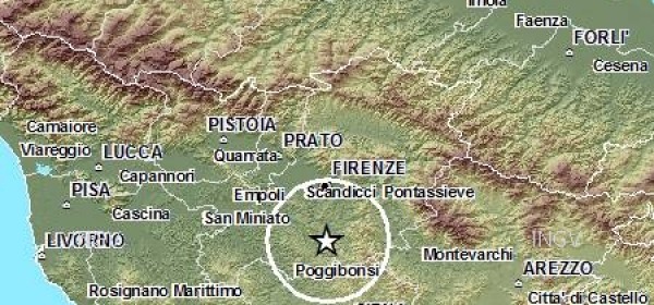 mappa scossa sismica