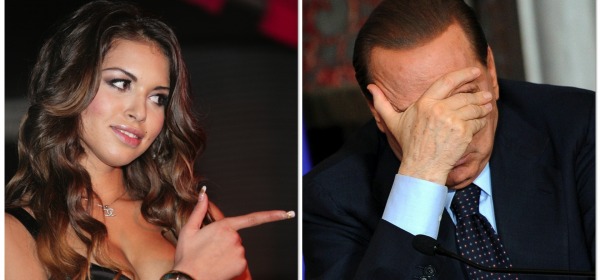 Silvio Berlusconi e Karima El Marough (Ruby)