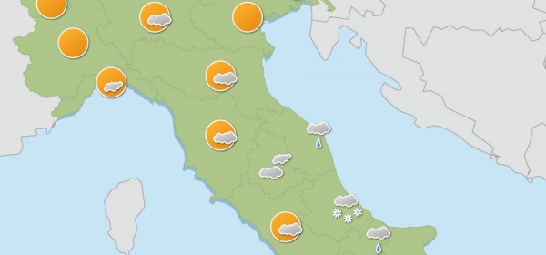 previsioni meteo di oggi