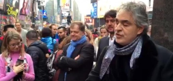 Bocelli, concerto in strada