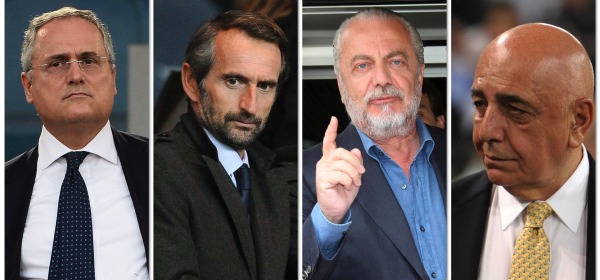 Lotito-Blanc-De Laurentiis-Galliani