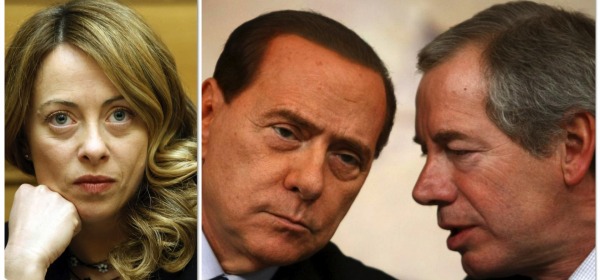 Meloni - Berlusconi - Bertolaso