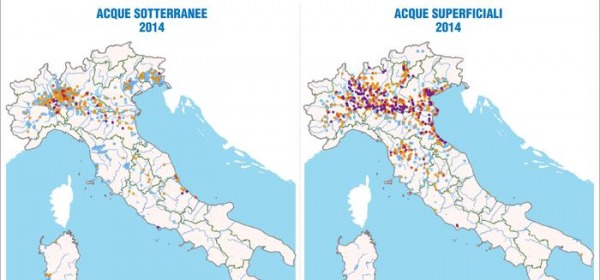 Acque sotterranee 2014 - Livelli di contaminazione