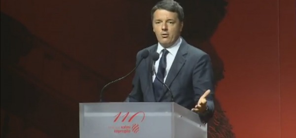 Renzi al 110° anniversario di Salini Impregilo