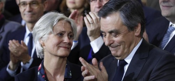 Francois Fillon con la moglie Penelope