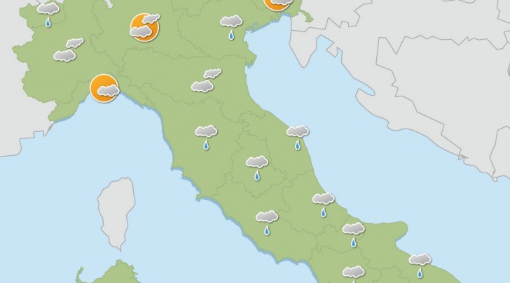 Peggioramento e piogge sulla penisola