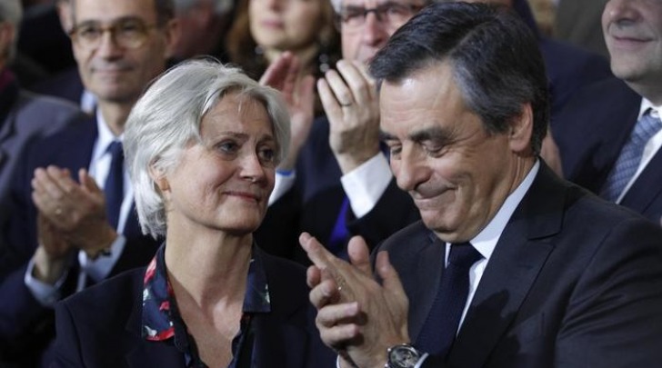 Francois Fillon con la moglie Penelope