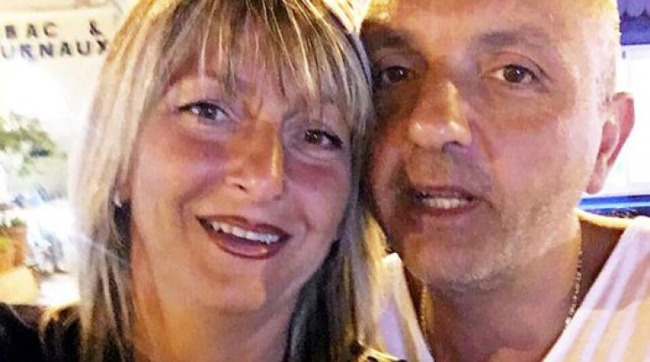 Luigi Garofalo con l'ex moglie Elena Farina - foto da fb